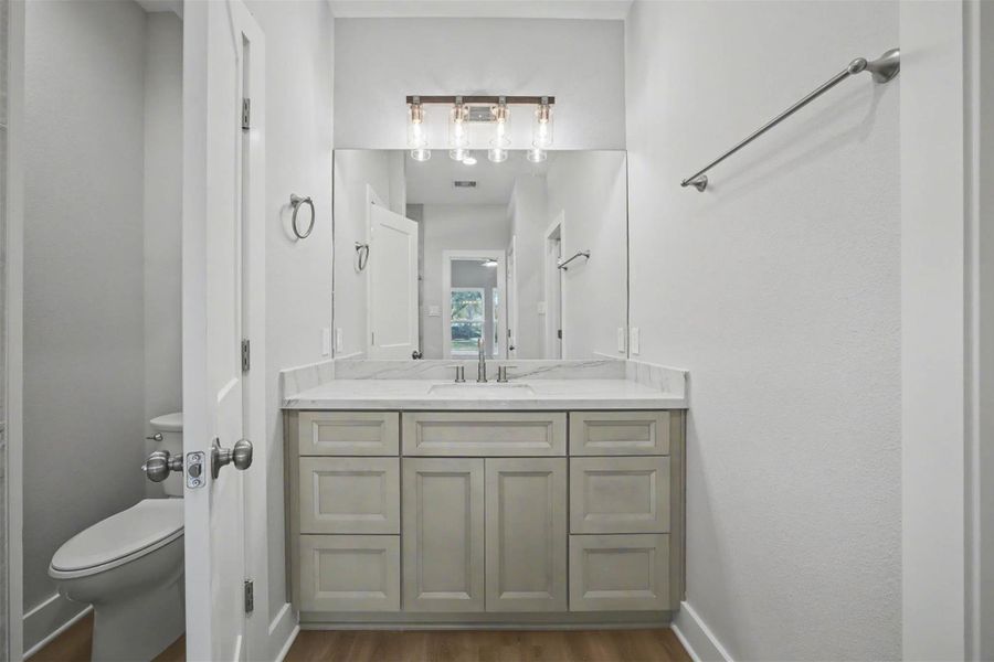 Furnished interior view inside a new home in , Dickinson (Image 10).