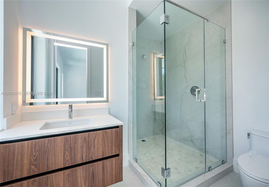 Furnished interior view inside a new home in , Miami (Image 39).
