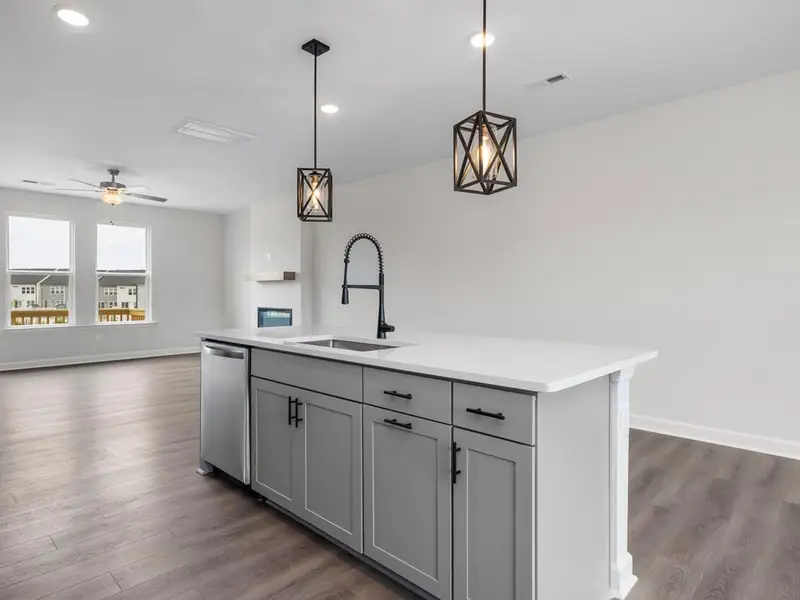 Furnished interior view inside a new home in Forestville Yard Townhomes, Knightdale (Image 6).