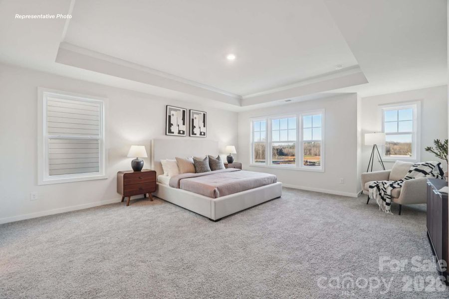 Furnished interior view inside a new home in Sanctuary at Southgate, Indian Trail (Image 23).