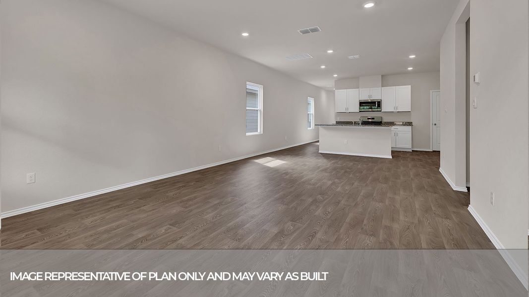 Representative unfurnished interior of a home built from the The Hannah by D.R. Horton in Bollinger, Maxwell (Image 13). Representative unfurnished interior of a home built from the The Hannah by D.R. Horton in Bollinger, Maxwell (Image 13).