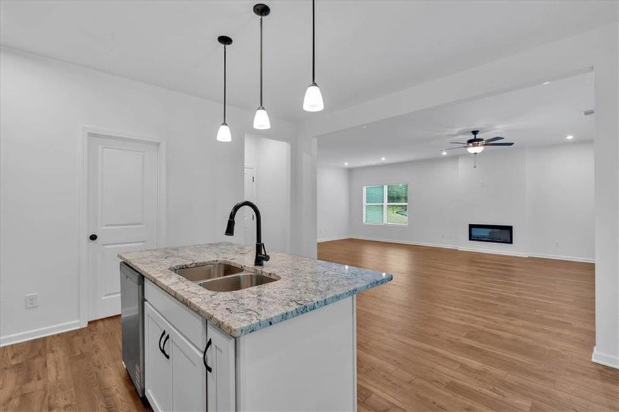 Furnished interior view inside a new home in Meadow Pines, Dallas (Image 12).