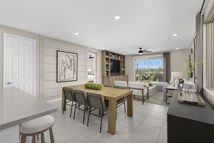 Representative furnished interior of a home built from the Cedar by Mattamy Homes in Baker Farms, Phoenix (Image 9).