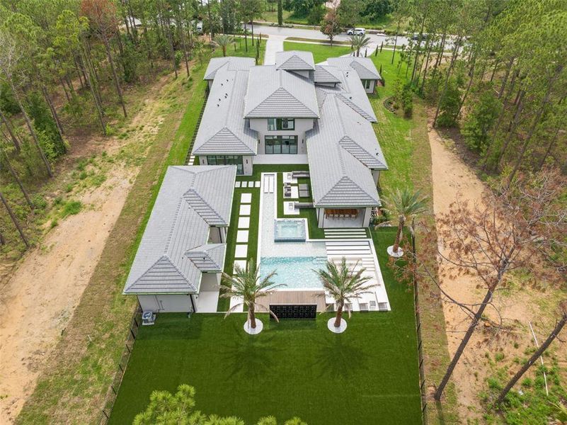Front exterior of a new home in , Montverde, FL, highlighting curb appeal (Image 36).