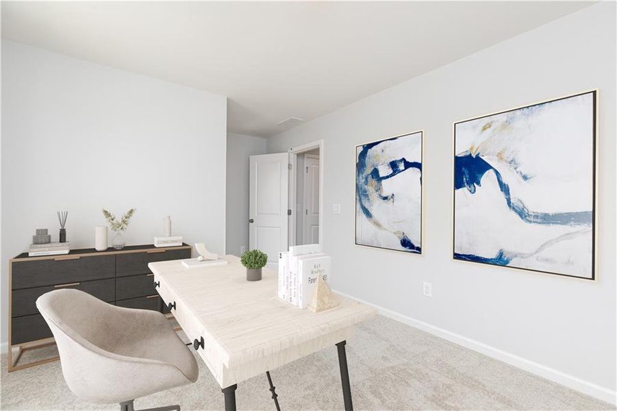 Furnished interior view inside a new home in Annsbury Park, Lilburn (Image 15).