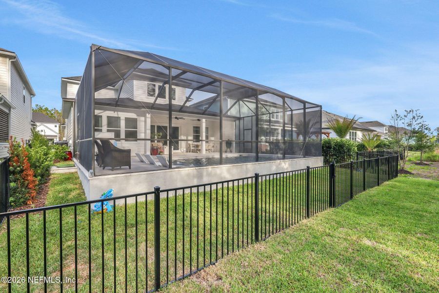 Exterior details and patio area of a home in Settler's Landing at Nocatee, Ponte Vedra (Image 42).