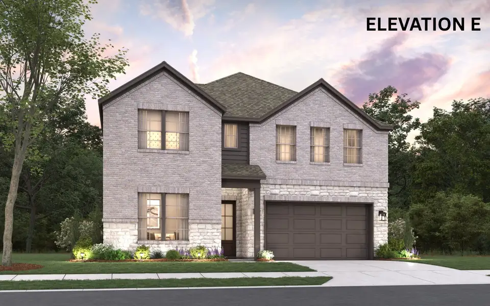 Representative exterior photo of a completed home built from the Albany by Cambridge Homes in Ribbonwood, Aubrey, TX (Image 8). Representative exterior photo of a completed home built from the Albany by Cambridge Homes in Ribbonwood, Aubrey, TX (Image 8).