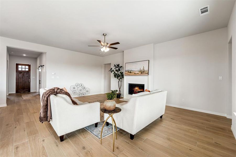 Furnished interior view inside a new home in Waterford Park, Weatherford (Image 6).