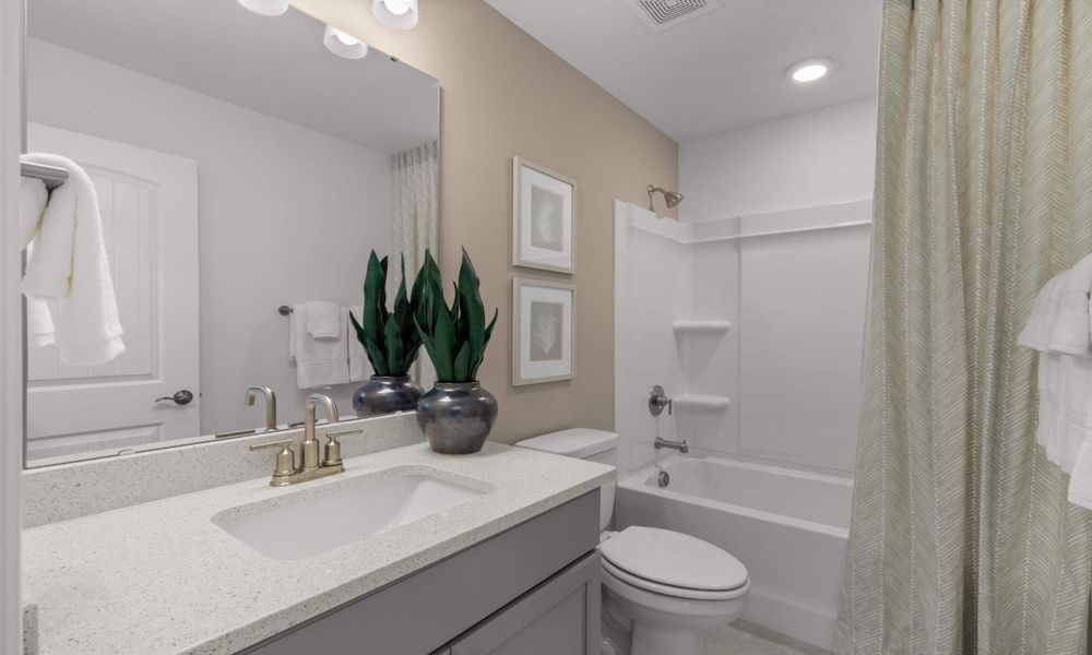 Furnished interior view inside a new home in Bridgewater - Shorehaven Village, Little River (Image 35).