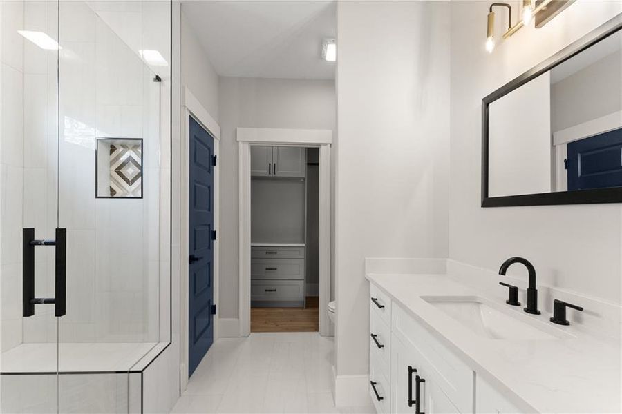 Furnished interior view inside a new home in , Dahlonega (Image 8).
