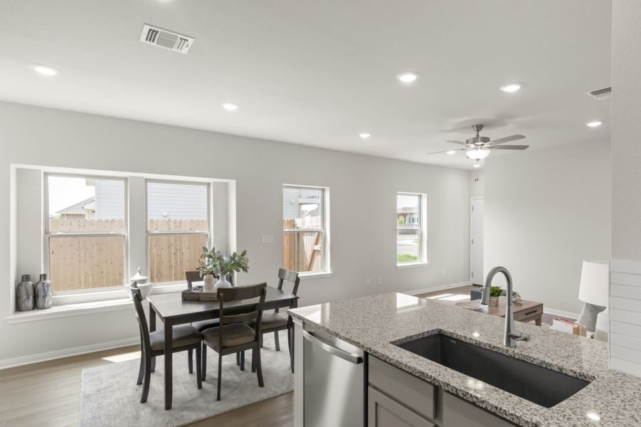 Furnished interior view inside a new home in Blanco Vista, San Marcos (Image 16).