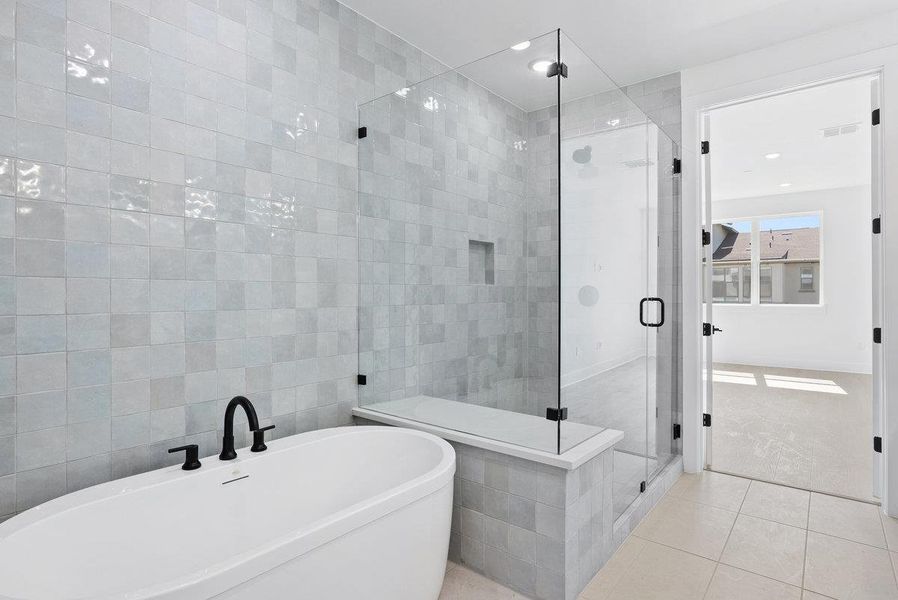 Furnished interior view inside a new home in The Grove, Austin (Image 6). Furnished interior view inside a new home in The Grove, Austin (Image 6).