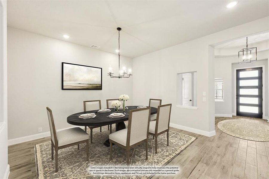 Furnished interior view inside a new home in Mockingbird Heights Classic 60, Midlothian (Image 9). Furnished interior view inside a new home in Mockingbird Heights Classic 60, Midlothian (Image 9).