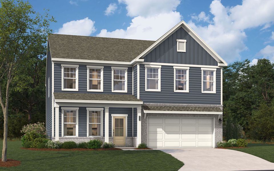 Representative exterior photo of a completed home built from the The Kershaw by Stanley Martin Homes in Riverside Ridge, Lawrenceville, GA (Image 79).