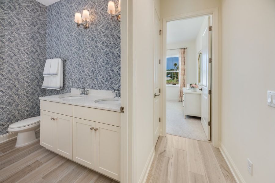 Representative furnished interior of a home built from the Ortega by Riverside Homes in Hidden Creek at SilverLeaf, St. Augustine (Image 46). Representative furnished interior of a home built from the Ortega by Riverside Homes in Hidden Creek at SilverLeaf, St. Augustine (Image 46).