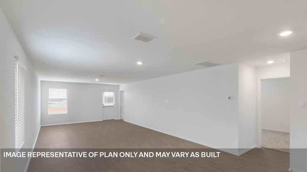 Representative unfurnished interior of a home built from the The Estero by D.R. Horton in Marigold, Kyle (Image 9).
