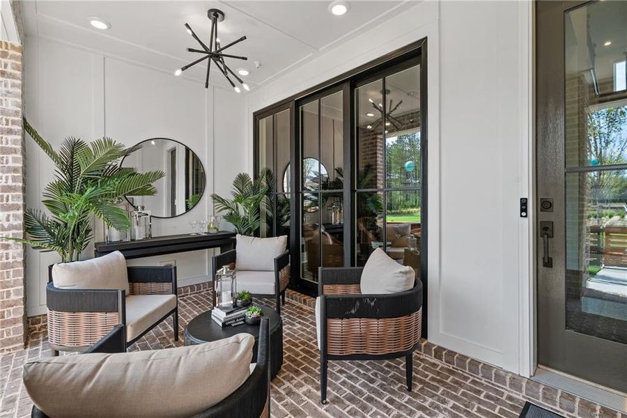 Furnished interior view inside a new home in IveyBrooke, Alpharetta (Image 28). Furnished interior view inside a new home in IveyBrooke, Alpharetta (Image 28).