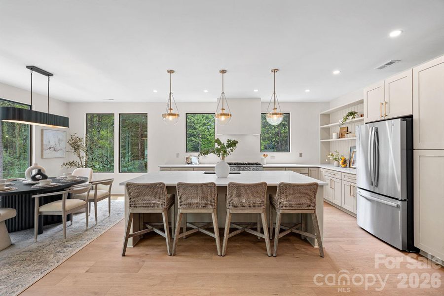 Kitchen and dining view Kitchen and dining view