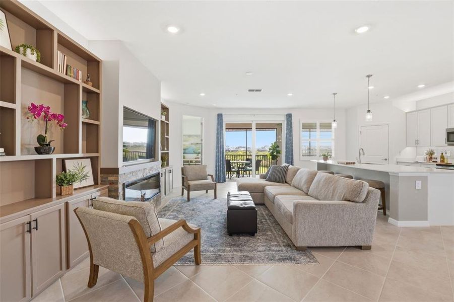 Furnished interior view inside a new home in , Venice (Image 16).