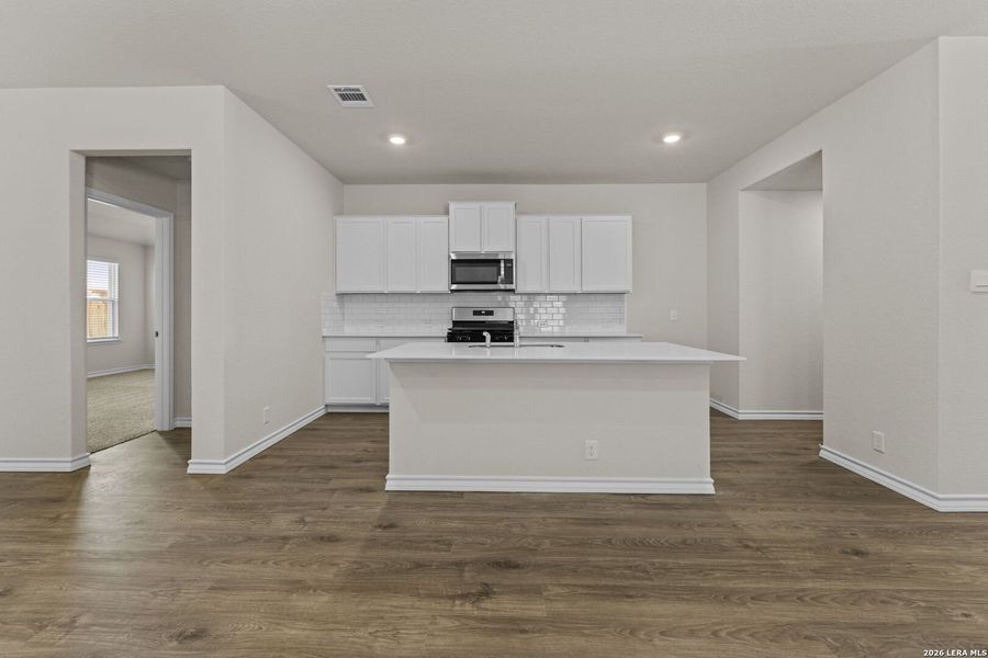 Furnished interior view inside a new home in Brookstone Creek, San Antonio (Image 6).