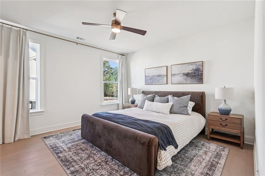 Furnished interior view inside a new home in Fireside Farms, Dawsonville (Image 19).