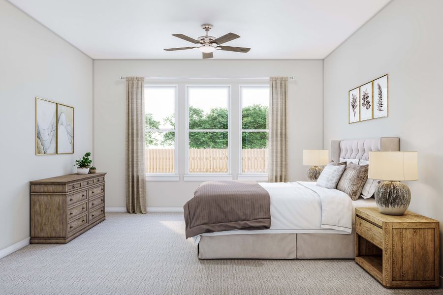 Representative furnished interior of a home built from the Aspen by Tri Pointe Homes in Lariat, Liberty Hill (Image 11).