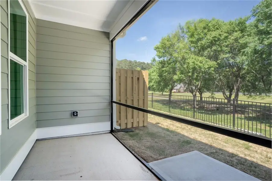 Exterior details and patio area of a home in , Cartersville (Image 26).