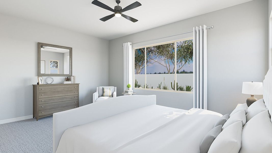 Representative furnished interior of a home built from the Iris Plan 60-1 by Tri Pointe Homes in Navarre at Abel Ranch, Goodyear (Image 15).