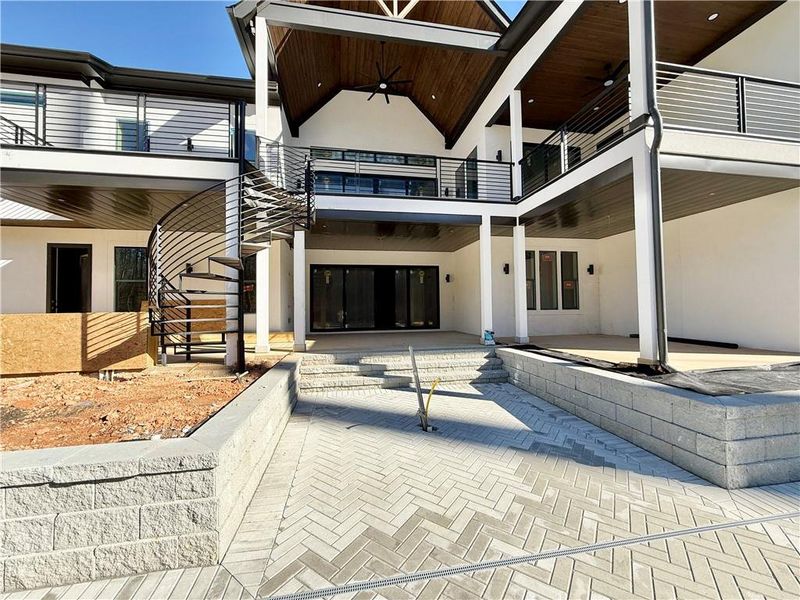 Exterior details and patio area of a home in , Flowery Branch (Image 4).
