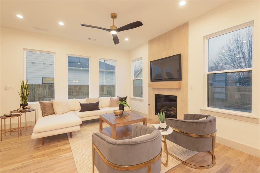 Furnished interior view inside a new home in , McKinney (Image 19).