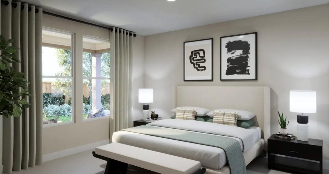 Furnished interior view inside a new home in Lariat, Liberty Hill (Image 5).