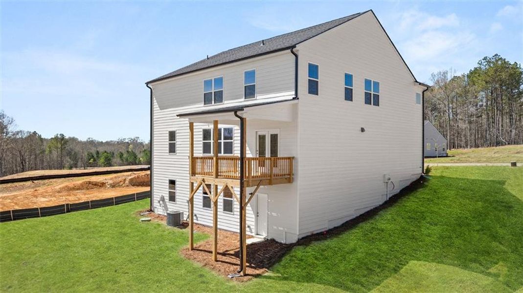 Exterior details and patio area of a home in Kingston Ranch at Lake Oconee, Buckhead (Image 3).