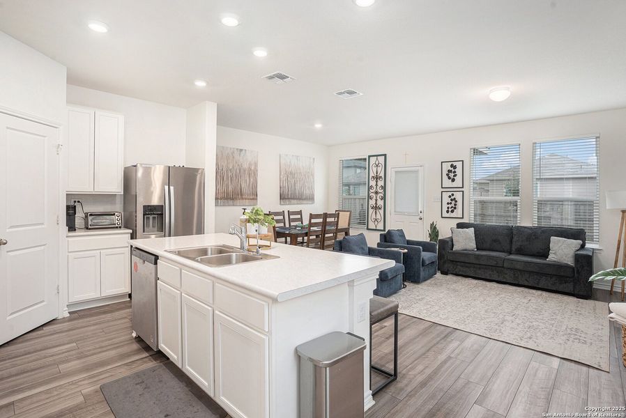 Furnished interior view inside a new home in Medina Crossing, Von Ormy (Image 4).