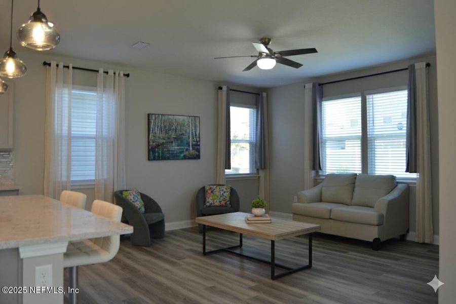 Furnished interior view inside a new home in , Jacksonville (Image 6). Furnished interior view inside a new home in , Jacksonville (Image 6).