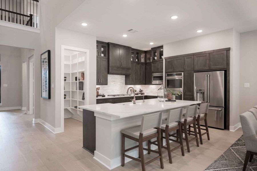 Representative furnished interior of a home built from the Barnhart by Tri Pointe Homes in Amethyst at Azalea Trails, Cypress (Image 11).