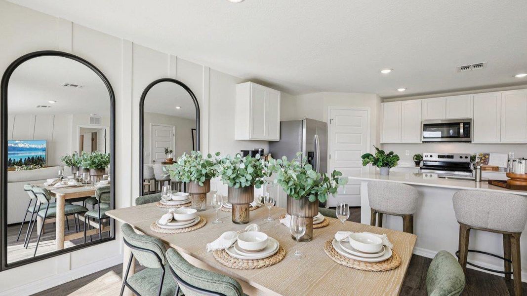Furnished interior view inside a new home in Leoma's Landing, Lake Wales (Image 11). Furnished interior view inside a new home in Leoma's Landing, Lake Wales (Image 11).