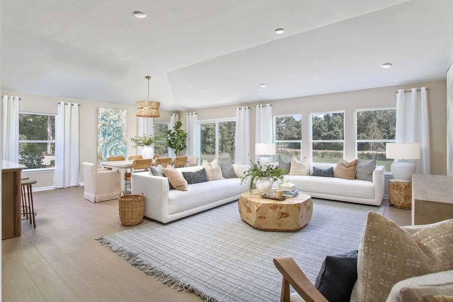Representative furnished interior of a home built from the Plan 1910 Modeled by KB Home in Elyse Meadows, Lillington (Image 5).