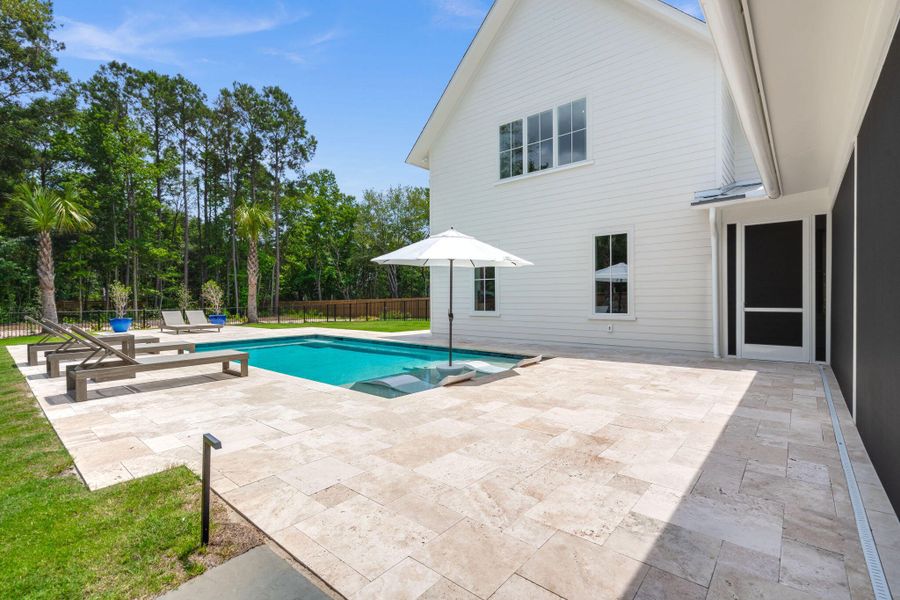 Exterior details and patio area of a home in , Johns Island (Image 4).