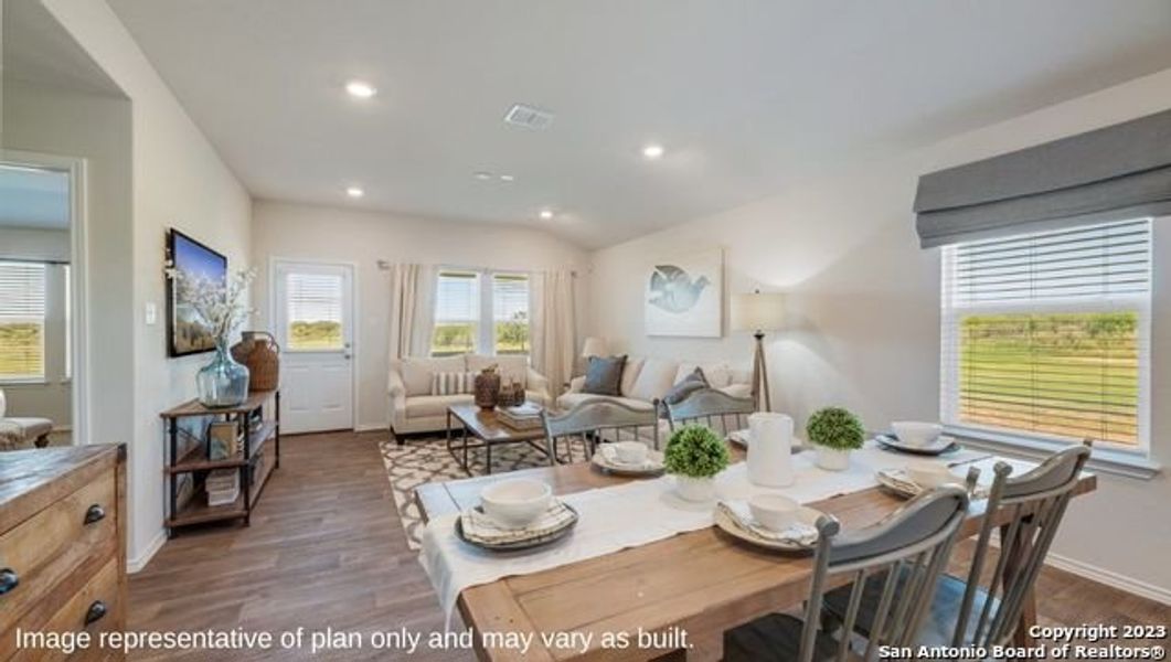 Furnished interior view inside a new home in Redbird Ranch, San Antonio (Image 3).