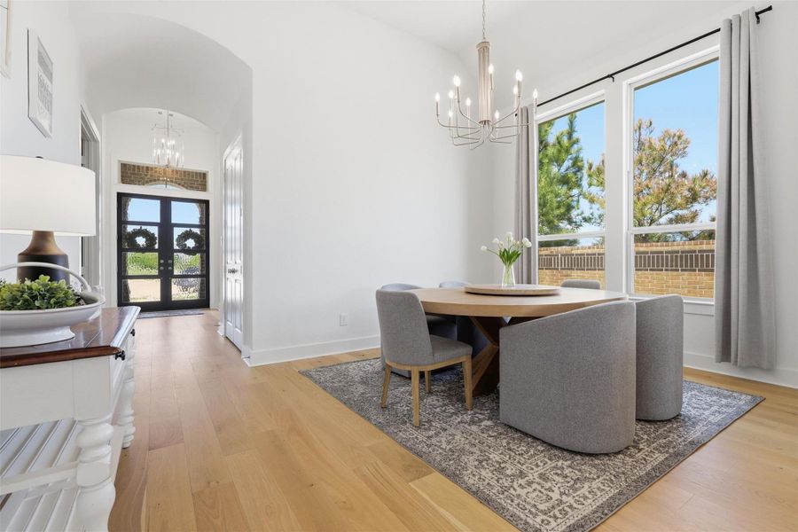 Furnished interior view inside a new home in Elyson, Katy (Image 8).