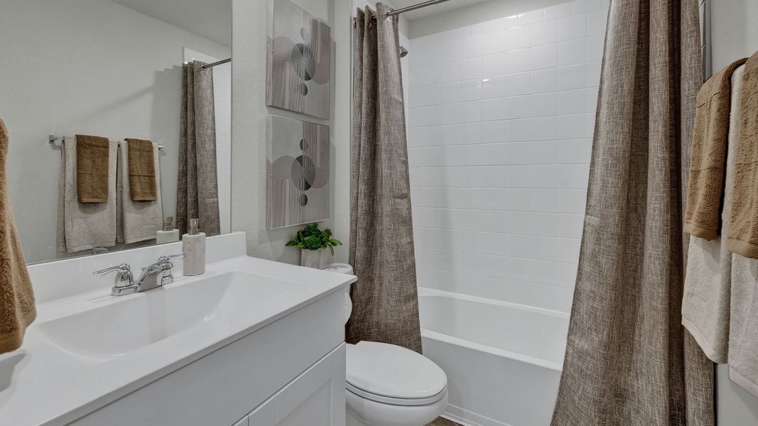 Representative furnished interior of a home built from the The Irvine by D.R. Horton in Swenson Heights, Seguin (Image 6). Representative furnished interior of a home built from the The Irvine by D.R. Horton in Swenson Heights, Seguin (Image 6).