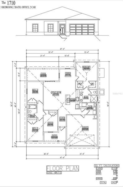 2D floor plan layout of this home in , North Port, FL (Image 4).