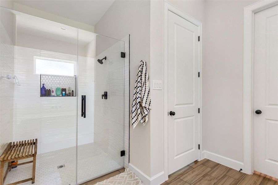Primary Bathroom with Large Tile Shower