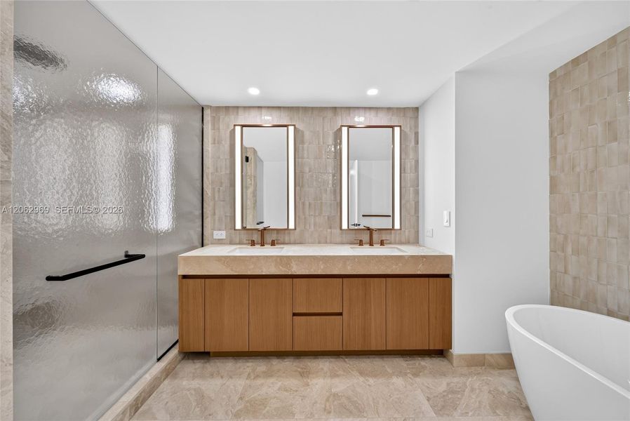 Furnished interior view inside a new home in , Bay Harbor Islands (Image 12).