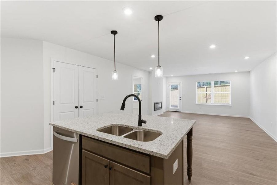 Furnished interior view inside a new home in Silver Leaf, Dawsonville (Image 10).