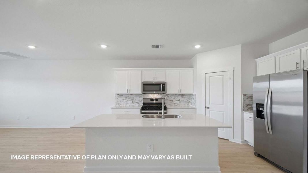 Furnished interior view inside a new home in Trails at Wildhorse, Austin (Image 5).
