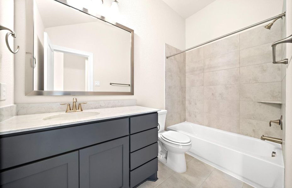 Furnished interior view inside a new home in Bridgeland 60′, Cypress (Image 13). Furnished interior view inside a new home in Bridgeland 60′, Cypress (Image 13).