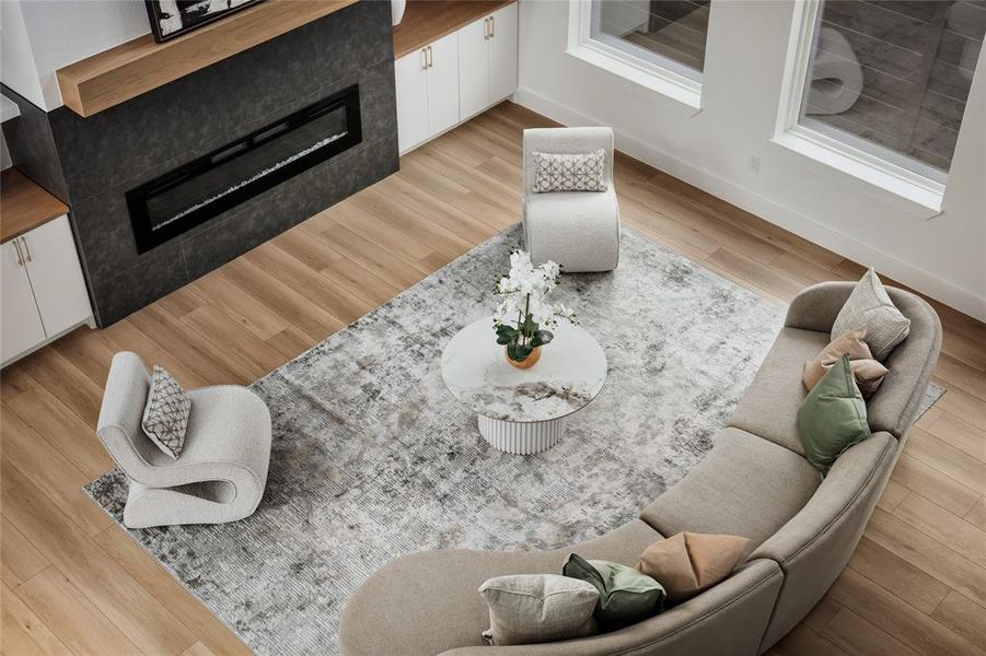 Furnished interior view inside a new home in , Dallas (Image 4).