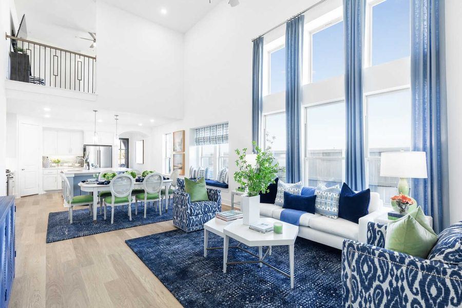 Representative Family Room - some options shown Representative Family Room - some options shown