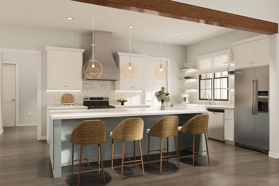 Furnished interior view inside a new home in , Washington (Image 11).